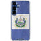 El Salvador Flag Distressed Galaxy S25 Clear Case